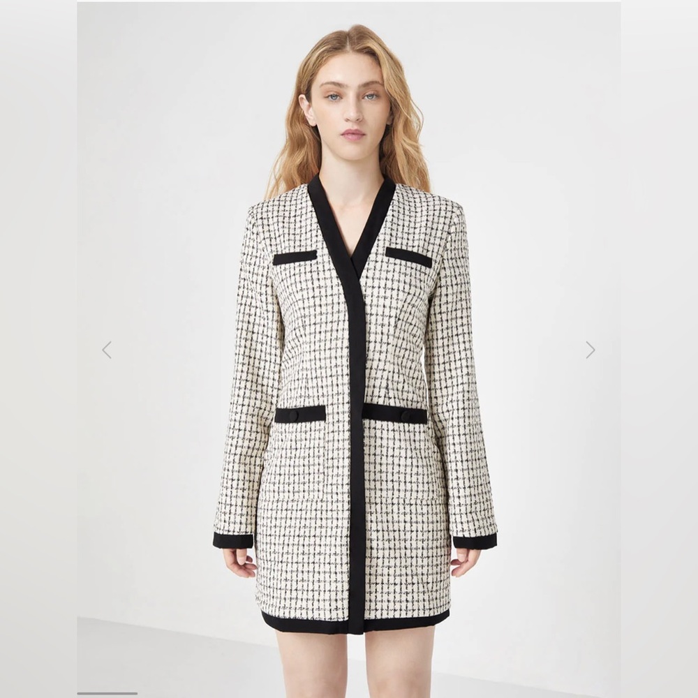 Urban Revivo Tweed Checker Dress never been worn with tags